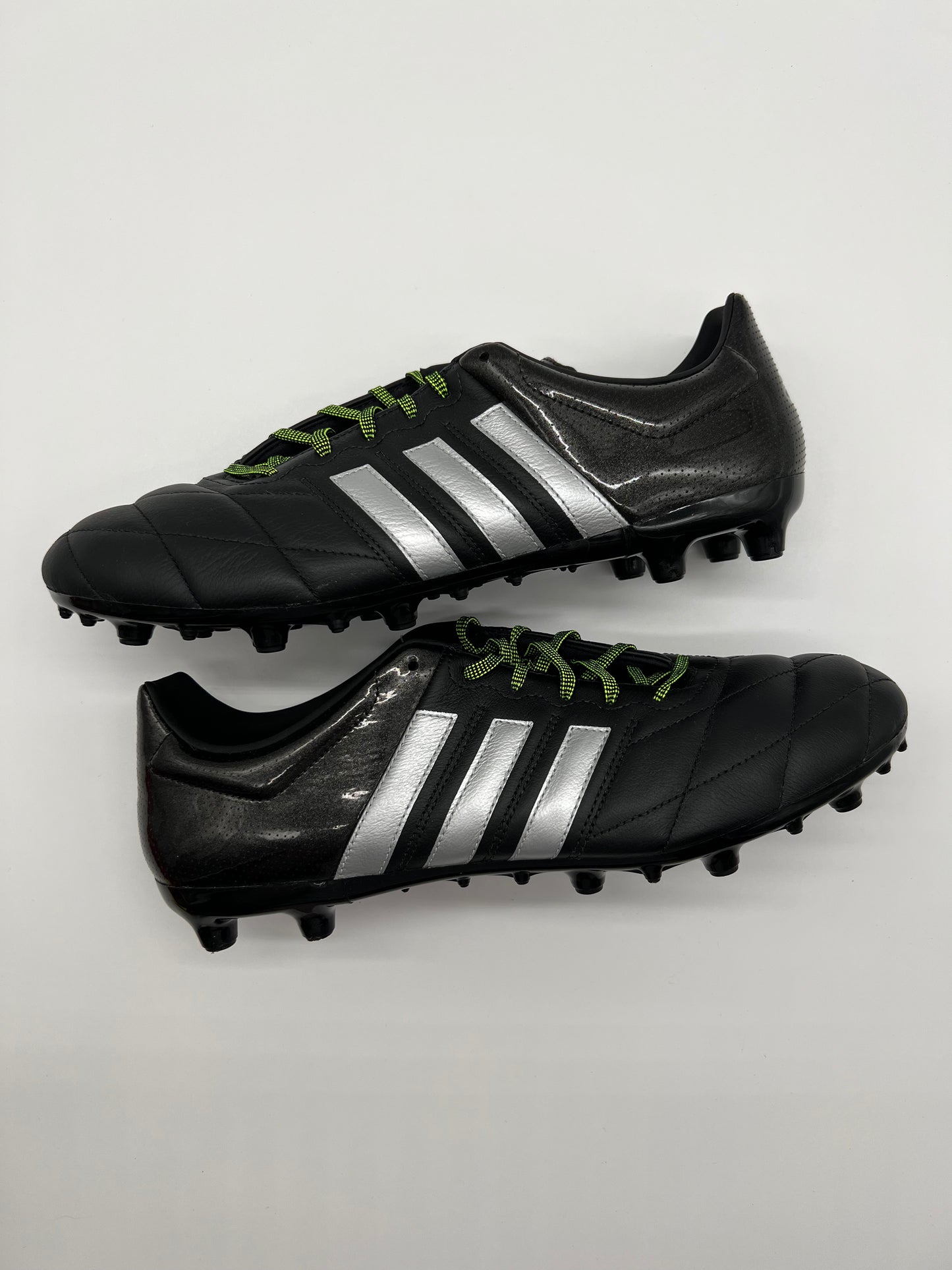 Adidas Ace 15.3 FG/AG Leather noir/gris/vert